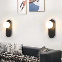 Minimalist Modern Living Room Decor Wall Lamp American Art Hardware Bedside Lamp Bedroom Study Hallway Hallway Wall Light