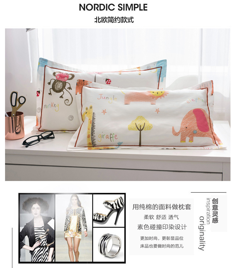 Cotton 40 latex trường hợp gối bông gối 50x30 60x40 trẻ em sinh viên độc thân gối miễn phí vận chuyển - Gối trường hợp gối kymdan