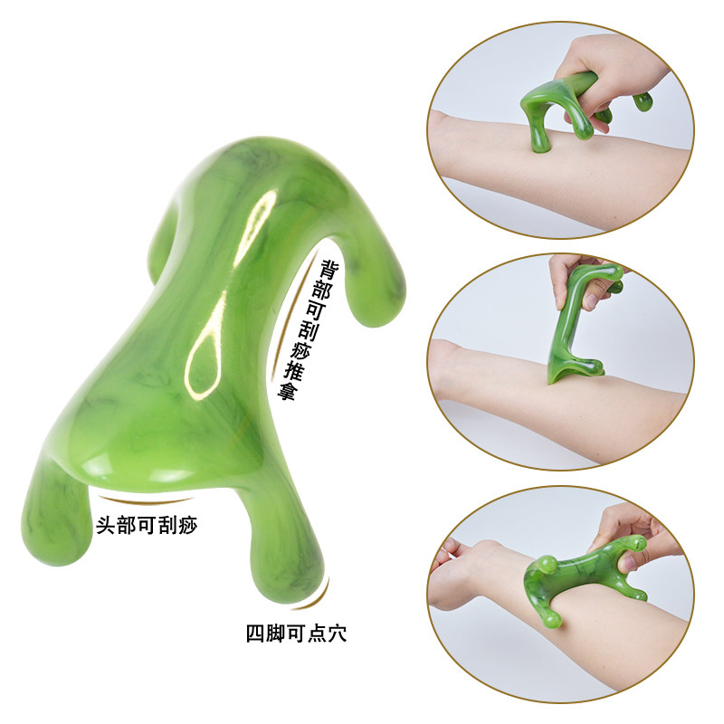 Power tiger massager back spine double push scraping head therapy cervical spine large massage health tool acupressure