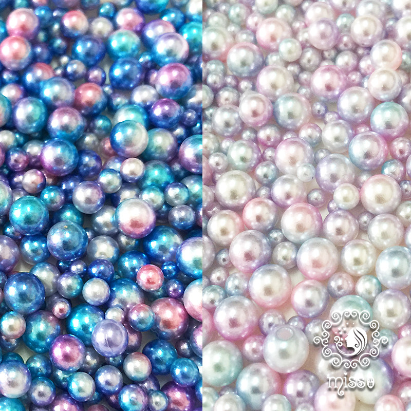 miss small brilliance digy mirage pearl asymptote with holes without hole pearl crystal gum uv epoxy resin enclosed