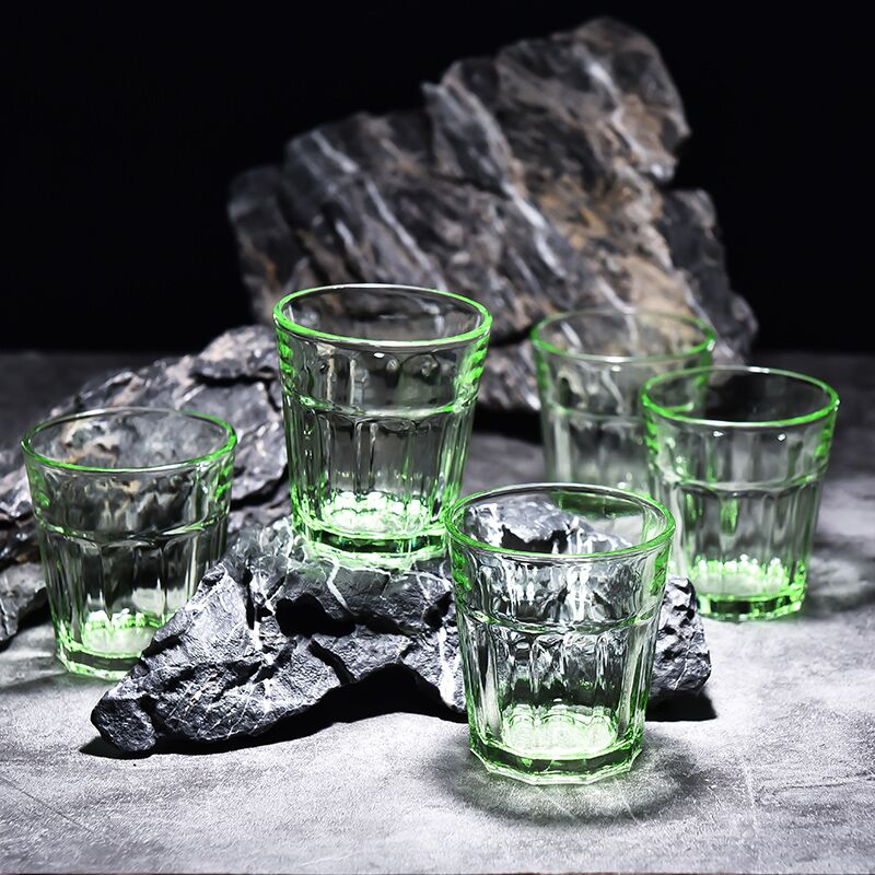 Scybe喜碧彩色玻璃杯子家用耐热水杯早餐喝水