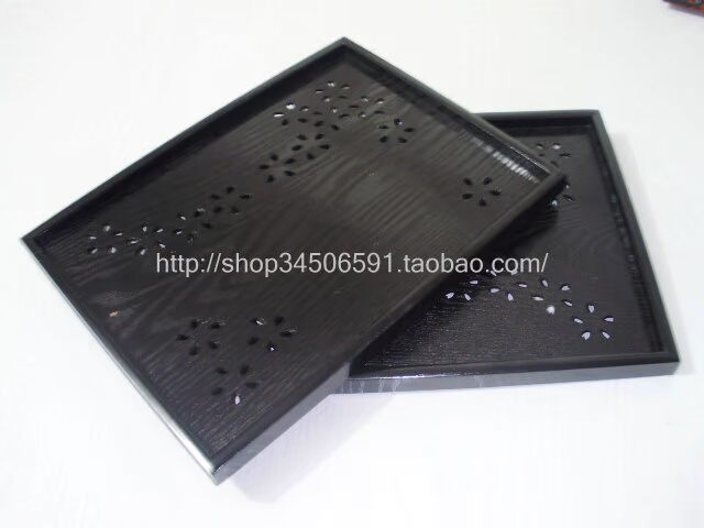 Zephyr đĩa gỗ tối đĩa anh đào 36 * 27 tấm Châu Âu mục vụ khay gỗ trái cây đĩa trà tấm - Tấm đũa gỗ cao cấp xuất khẩu