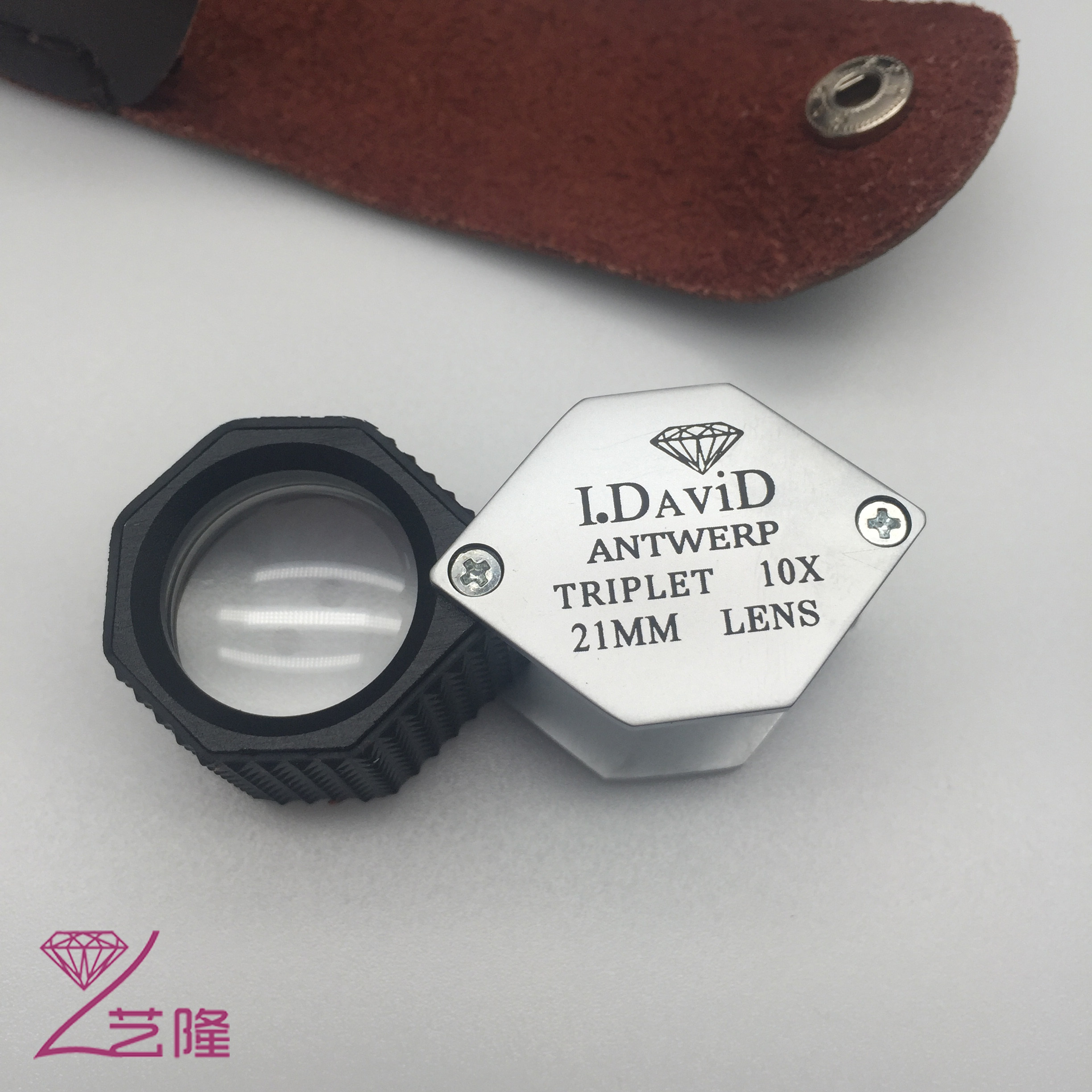 New 10 times *21MM jewelry identification magnifying glass for antique identification of jewelry lovers
