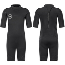 SBART new 2MM diving suit short sleeve conjoined warm and small CUHK children sunscreen wetsuit swimsuit men and women