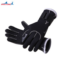 New mens and womens diving gloves 3MM comfortable non-slip warm wear-resistant hand guard diving fabric surf snorkeling gloves