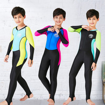 Hisea new children diving suit boy sunscreen swimsuit long sleeve one-piece speed jersey CUHK child jellyfish