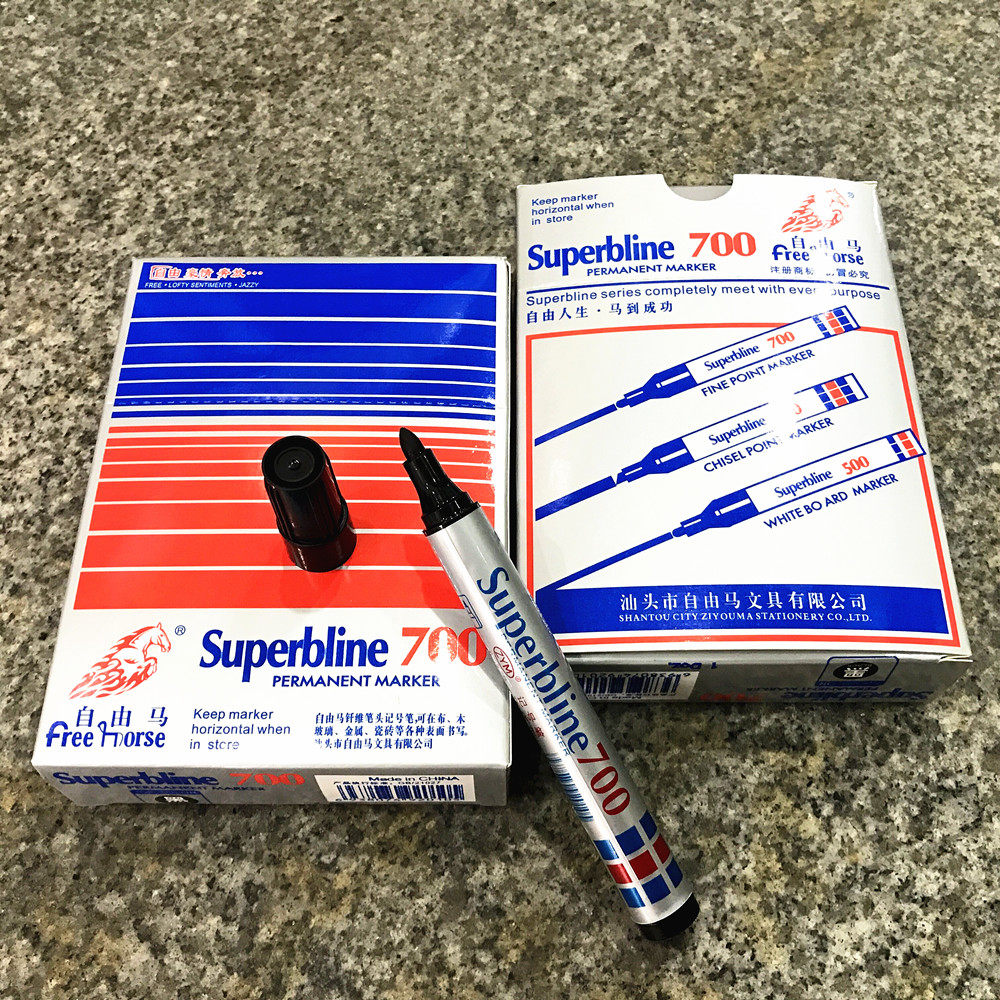 Gorgeous line 700 single head marker pen oily strange pen 12 boxes 10 boxes from Guangdong Province