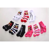 Boys and girls pure cotton socks 2021 spring summer autumn and winter parent-child Japanese style all-match elastic knitted breathable socks
