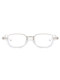 Niche Design Transparent Half-Frame Eyeglass Frames for Women, a Makeup-Free Essential, Small Frame Decorative Prescription Glasses That Can Be Customized with Prescription Lenses