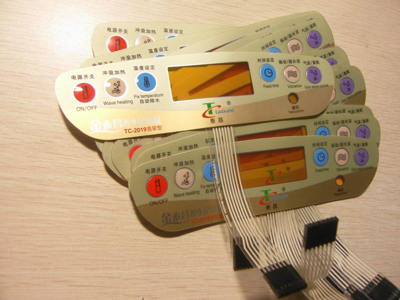 Jintaichang TC-3027 Foot Bath Membrane Switch Panel Switch Surface Paste Button Accessories