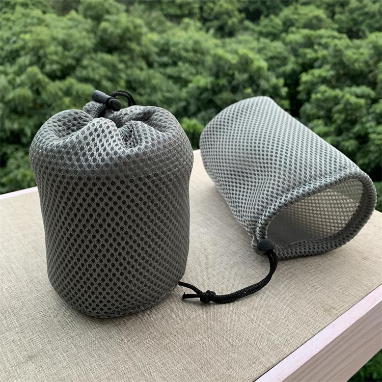 Esman outdoor 3D net cloth water cup cover cup with cashier bag wild cooking stove head small tool bowl bag head lamp bag
