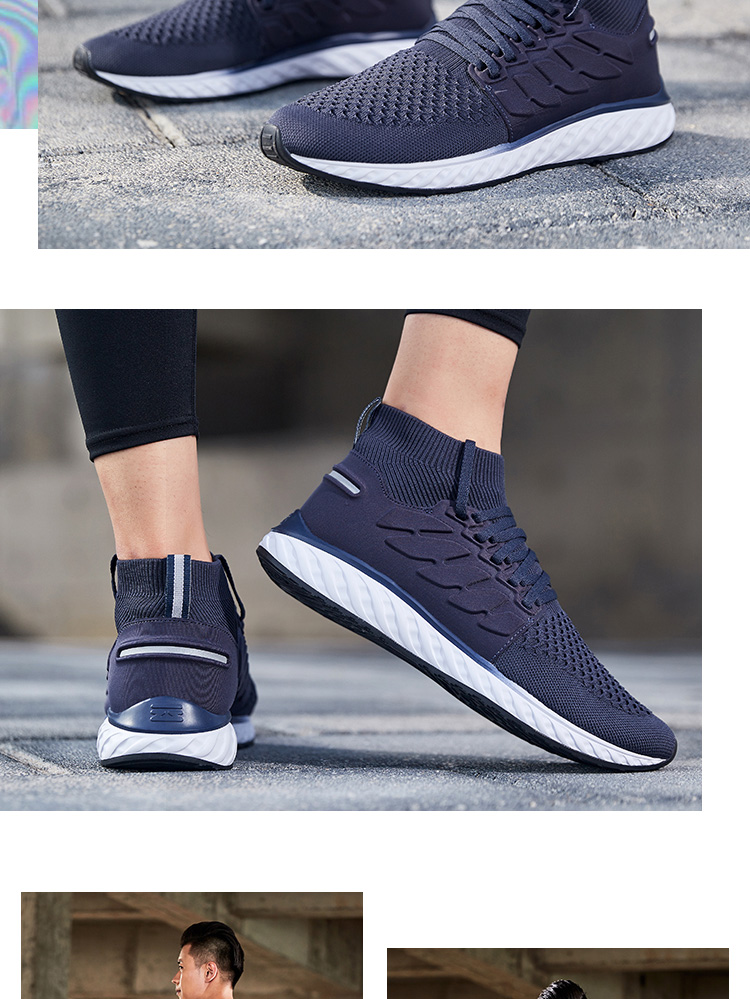 Giày chạy bộ Li Ning nam Hui Yun hấp thụ sốc thoáng khí mang giày chống trượt chuyên nghiệp Giày thể thao ARHN267 - Giày chạy bộ jordan dior cổ thấp