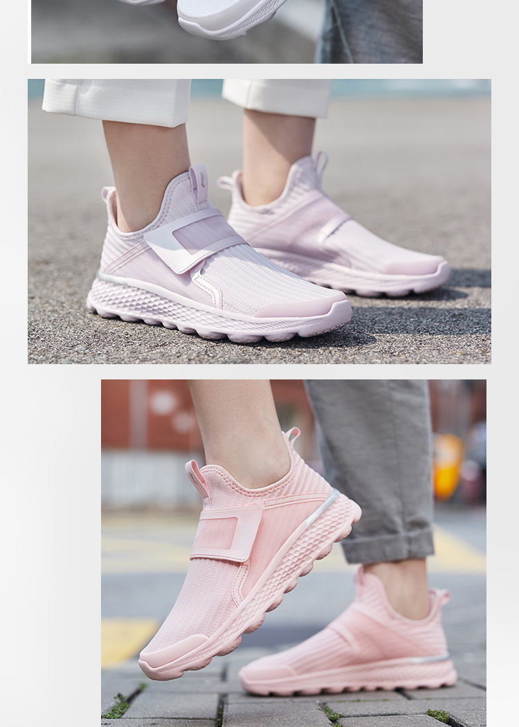 Giày chạy bộ Li Ning nữ 2019 giày đế xuồng mới mùa xuân và mùa hè - Giày chạy bộ giày thể thao nam adidas