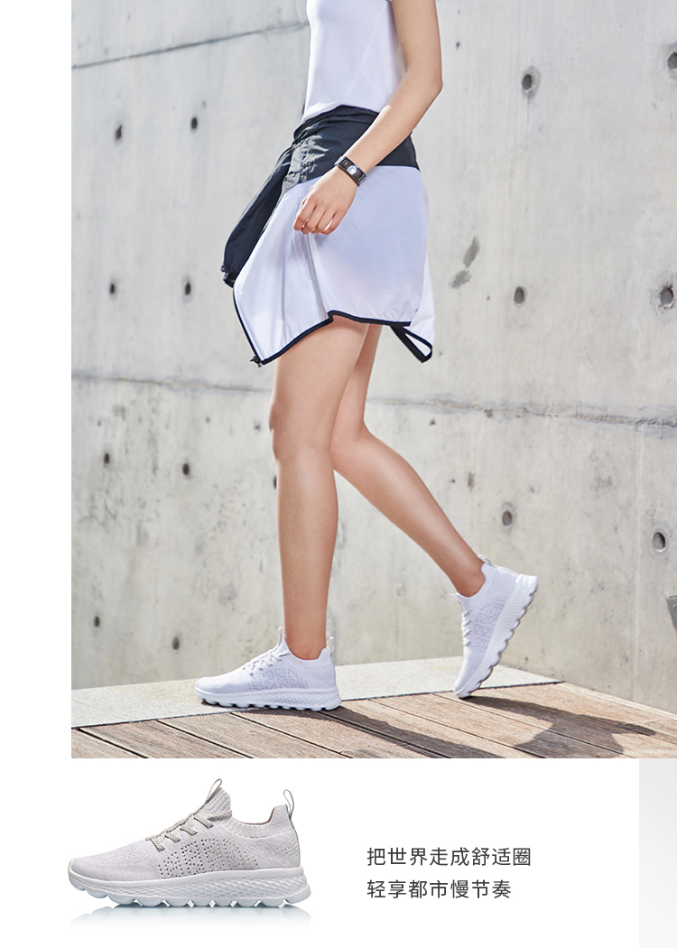 Giày chạy bộ Li Ning Giày nữ 2019 Giày đế xuồng mới mùa hè - Giày chạy bộ giày thể thao đẹp