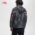 Li Ning trench coat nữ mùa xuân mới thể thao loạt thời trang áo khoác trùm đầu mùa xuân lỏng lẻo trang phục thể thao - Áo gió thể thao