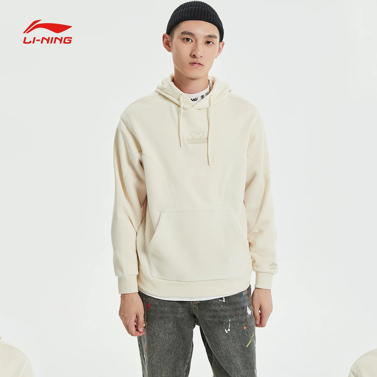 Disney, Li Ning, толстовка, длинный рукав, худи, спортивный костюм