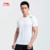 Li Ning áo thun ngắn tay nam hàng loạt đào tạo mới cổ áo thể thao dệt kim ATSN209 - Áo phông thể thao áo thun the thao nữ Áo phông thể thao