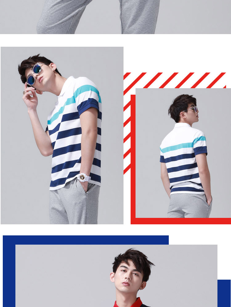 Li Ning áo sơ mi tay ngắn nam 2018 mới sê-ri thời trang thể thao mới ao polo nu