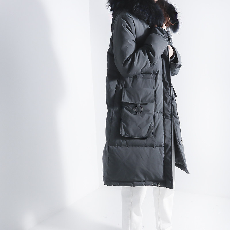 Two current issues The main fight CHAO Great raccoon 90 suede white 90 suede with long version of the down clothes woman 2018 new