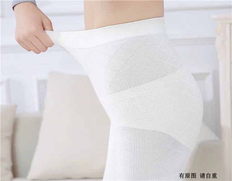 Vớ cotton phương Đông bó sát sọc dọc cashmere mỏng quần trắng ống lót vớ 6706/8706