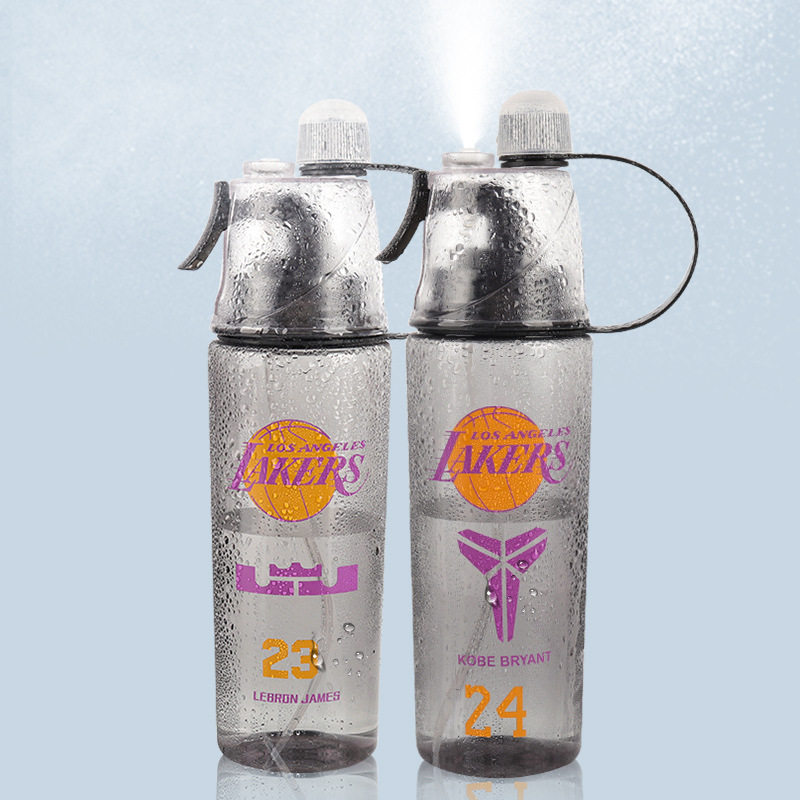 Outdoor Basketball Sports Stars Coby James Curry Spray Water Cup Large Capacity Kettle Students Portable Outdoor