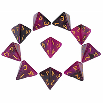 4-sided digital dice math teaching aids color four-sided sieve table game multi-faceted color toy board game accessories