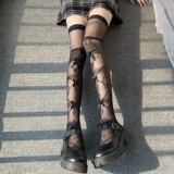 Черные гольфы с бантиком, сексуальные милые высокие сапоги