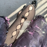 Рыболовная сеть с бантиком, колготки, стиль Лолита