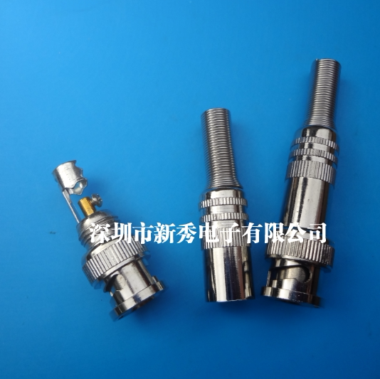 Solder-free metal connector All-metal BNC connector -3Q9 head camera accessories Monitoring accessories BNC plug
