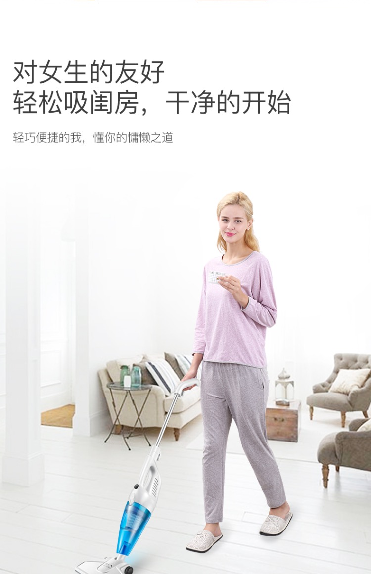 Máy hút bụi cầm tay bà Han nhỏ cầm tay thảm công suất cao ngoài cào cào mini mạnh mẽ LF-07A - Máy hút bụi 