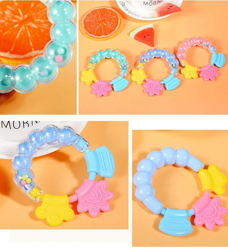 Baby Bear Rattle Bell Baby Toy Baby Rattle Silicone Teether Baby Teether Molar Stick - Gutta-percha / Toothbrsuh / Kem đánh răng