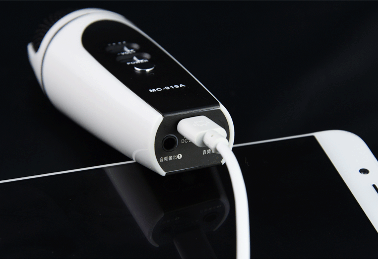 mic cloud Mc919a quốc gia K bài hát micro tụ điện thoại di động Apple Andrew oppo Huawei hát cáp micro chuyên dụng mic máy tính