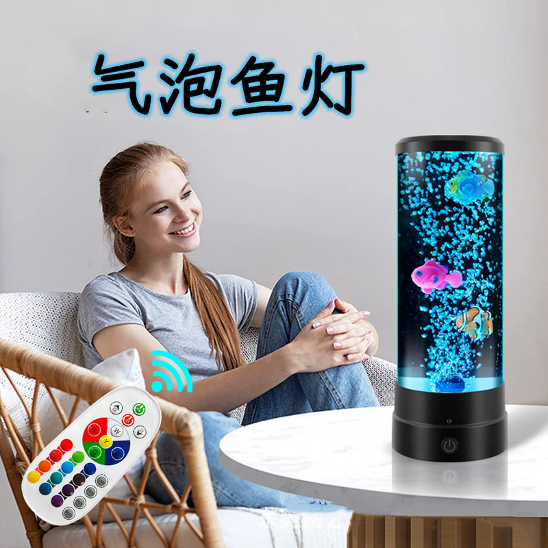 Led Simulated Ornamental Fish Lamp Water Column Bubble Lamp Colorful Digital Fish Tank Feng Shui Ornament Floating Jellyfish Night Light Led Simulated Ornamental Fish Lamp Water Column Bubble Lamp Colorful Digital Fish Tank Feng Shui Ornament Floating Jellyfish Night Light