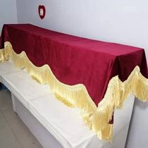 Piano cover half cover dust cover simple modern thickened velvet electric piano cover cloth towel piano cloth half cover cloth