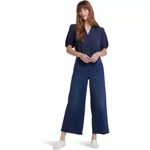 Комфортные эластичные штаны, высокая талия, по фигуре