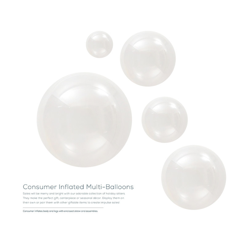 Party decoration layout oxygen bubble balloon elastic explosion-proof transparent latex balloon 5 10 12 18 36 inches