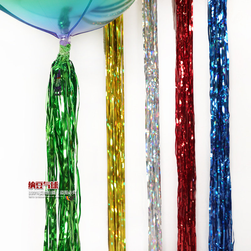 Birthday balloon birthday dress arrangement hundred days dress up rain silk balloon ribbon balloon special bright silk balloon tie