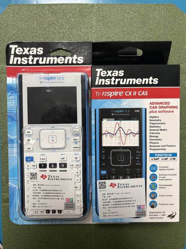 Texas Instruments Ti-Nspire Cx Ii Cas Chinese and English Sat Exam Ap Calculator Ib Graphing Calculator