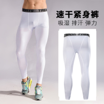 Mens sports leggings fitness pants stretch basketball leggings running training trousers quick dry breathable fitness pants men