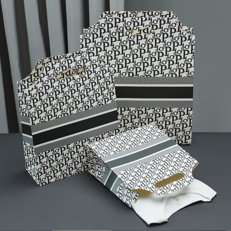 Clothing store paper bag handbag custom INS simple gift gift bag high-end cosmetics women's clothes bag