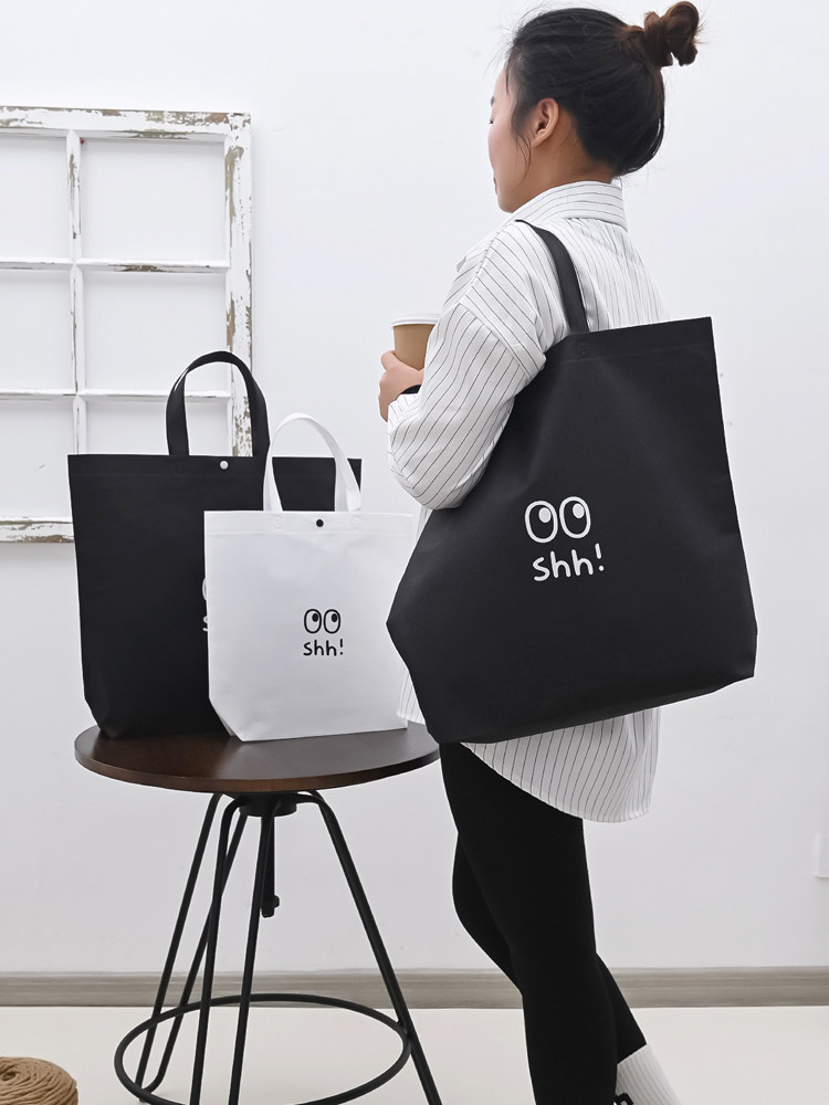 Clothing Store Unwoven Cloth Hand Bags Custom Made Print LOGO Shopping Gift Bags Wholesale Spot Clothes Eco-friendly Bags Custom