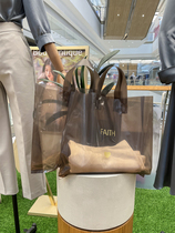 Klein blue clothing transparent handbag custom LOGO gift ins childrens clothing womens handbag clothes bag