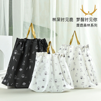 Clothing Store Bunches Draw Ropes Ins Wind Nets Red Hand Bags Sub Custom Printed LOGO Clothes Clothes Children Clothing Gift Bags