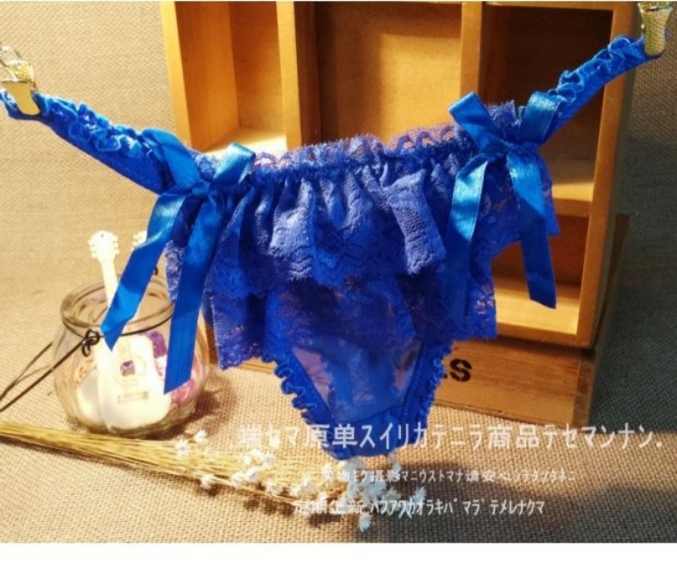 Cô gái Nhật Bản bánh ngọt bên ren mềm lưới không có dấu vết gợi cảm thong nữ thong đồ lót T quần quần chip nam