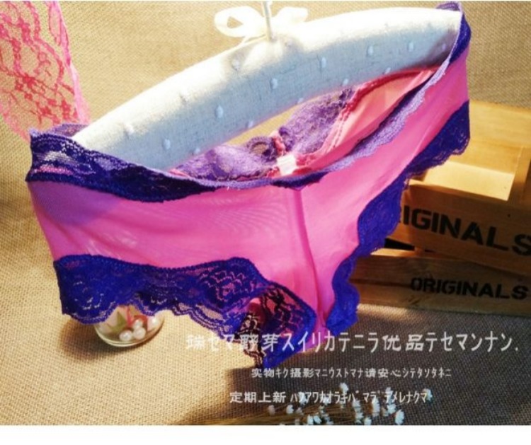Thiết kế bikini nguyên bản Phối cảnh trong suốt Lưới Áo thun nữ Sexy Thong quần lót chữ c