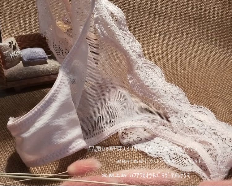 Nhật Bản ren ngọt bên quần lót nữ bên trong tập tin gợi cảm trong suốt lưới cám dỗ T quần thong shop do lot sexy