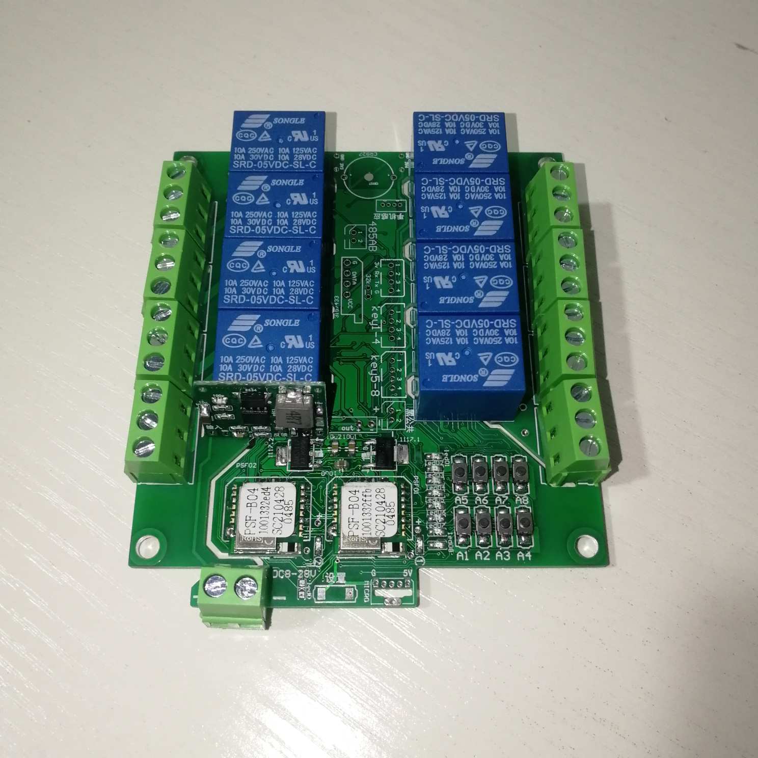 Easy microlianz 8 way wifi remote relay adapter switch 433 remote control point motion selfie cat Bluetooth control-Taobao