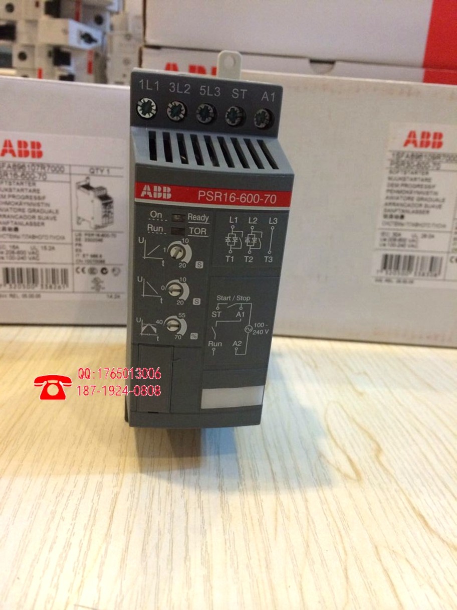 ABB Soft starter PSR3-600-70 Power 1 5KW brand new original ABB Soft start