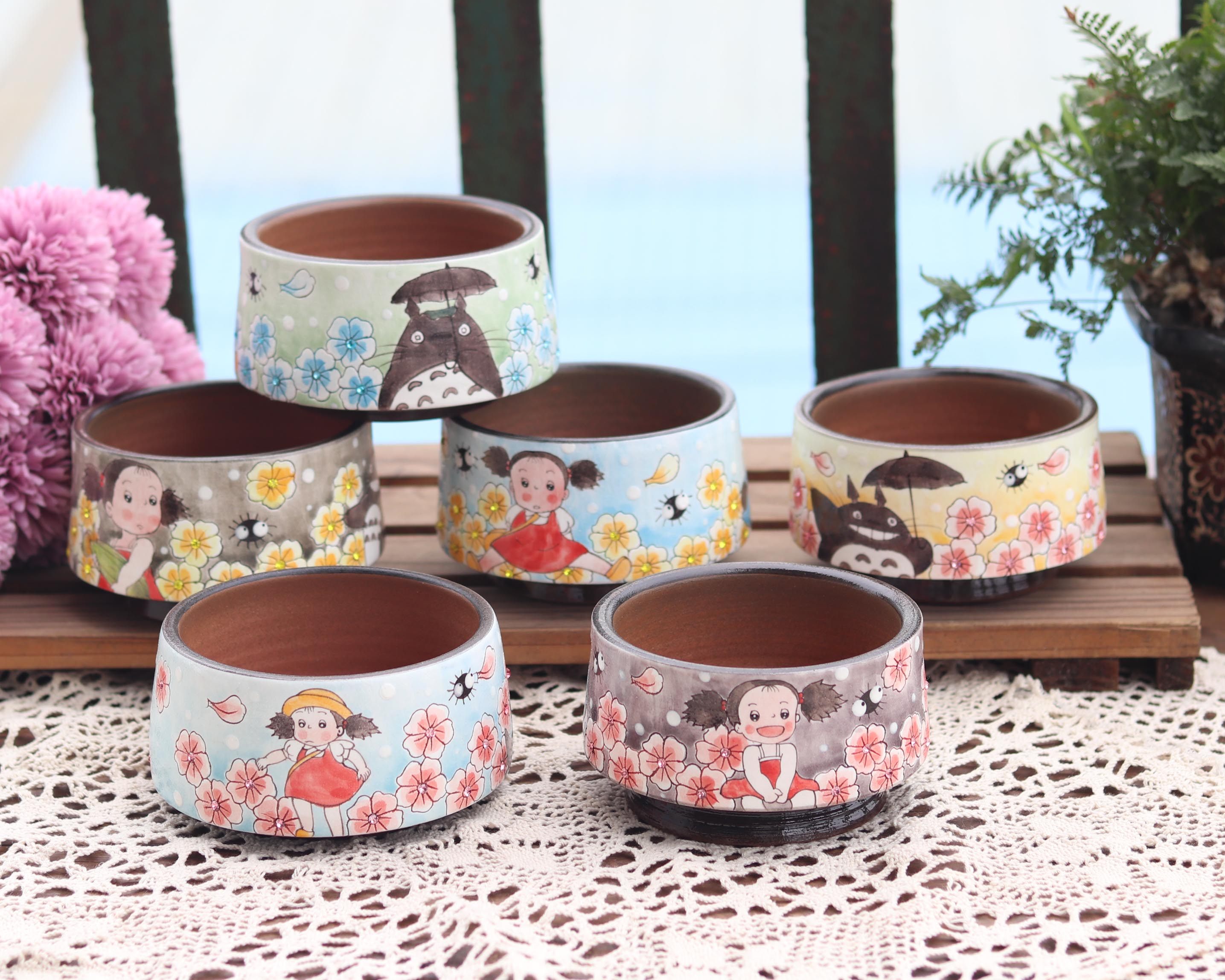 dong series hand-painted succulent ceramic flowerpot bright glaze boutique diamond-controlled breathable flower pot