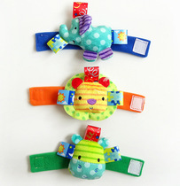 JJOVCE label baby 0-1 year old baby wrist Bell bracelet plush fabric newborn soothing toy rattle
